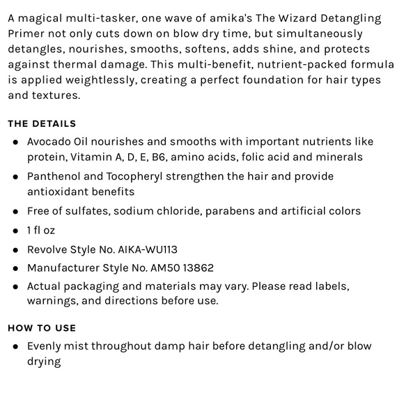 Amika The Wizard Detangling Primer - Picture 6 of 6